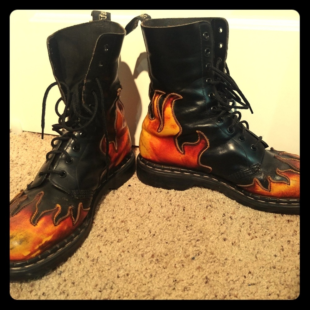 Tredair Vintage Leather Flame Boots